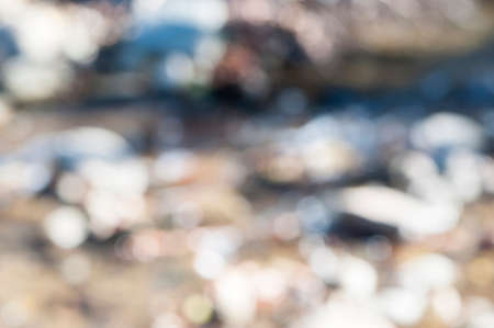 blur of a river with a very nice bokehの写真素材