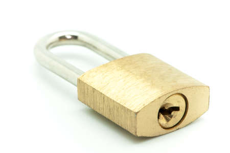 padlock on a white background