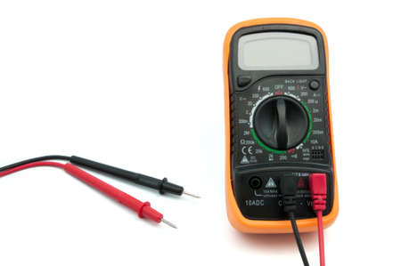 electric meter on a white background