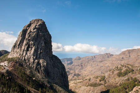 mountains of the island Gomera in the Canary Islands