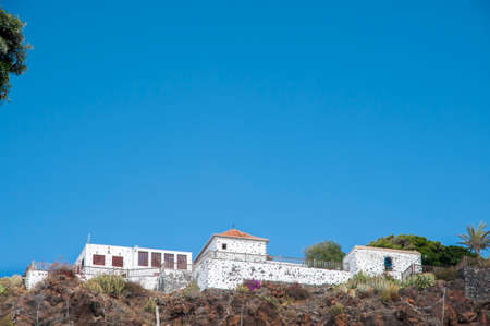 big house on top of the mountainの写真素材