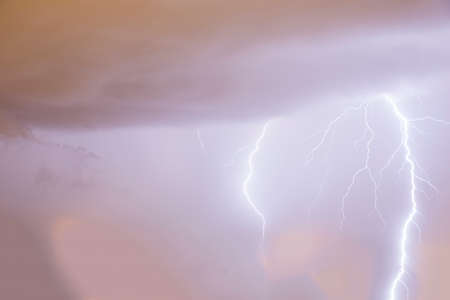 thunder and lightning storm in the chaos 