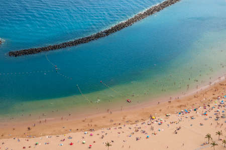 teresitas beach of Tenerife in the Canary Islandsの写真素材