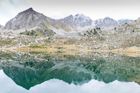 Lake of bees in Andorra La Vellaの写真素材