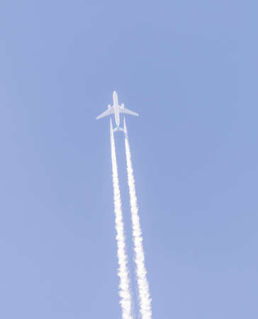 plane flying towards its destination