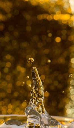 drop of water on a backgroundの写真素材