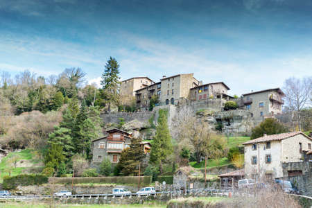architecture stone houses in rupitの写真素材