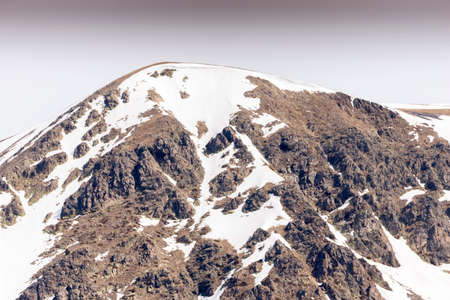 snowy mountains in Andorra la Vellaの写真素材
