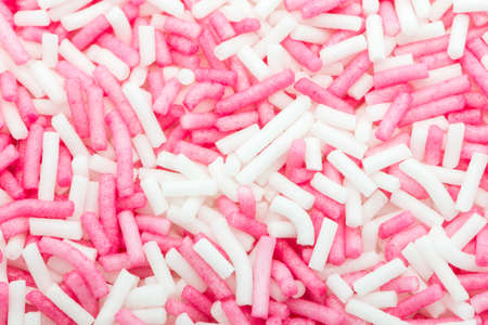 different sugar confiture on a white backgroundの写真素材