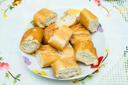 bread plate on the table