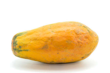 papaya on a white backgroundの写真素材