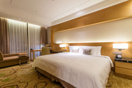 Luxury suite 5 star bedroomのeditorial素材