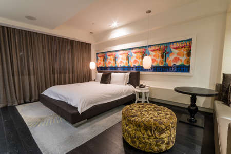 Luxury suite 5 star bedroomのeditorial素材