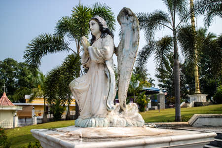 Gabriel archangel sculpture, Kerala, Indiaのeditorial素材