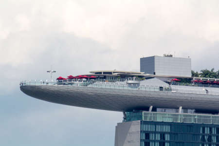 Singapore Downtown MArina Bay Sandsのeditorial素材