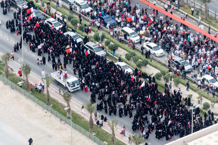 Bahrain protests and uprising in March 2011 during arab spring