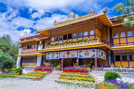 Norbulingka Dalai Lama summer palace, Lhasa, Tibet, Lhasaのeditorial素材
