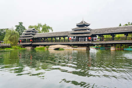 The beautiful scenic area of the park Shiwai Taoyuan, Guilin, China