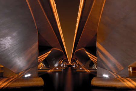 Singapore Downtown, Marina Bay, Convention Centre and Big Wheelのeditorial素材