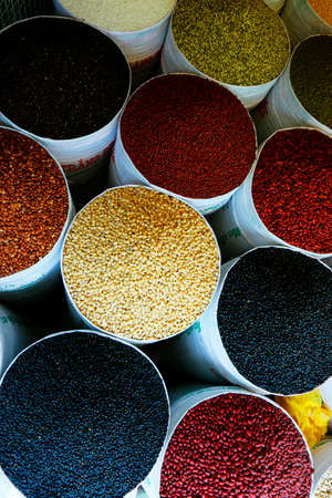 Beans assortment stall