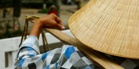 Asian street sellerの写真素材