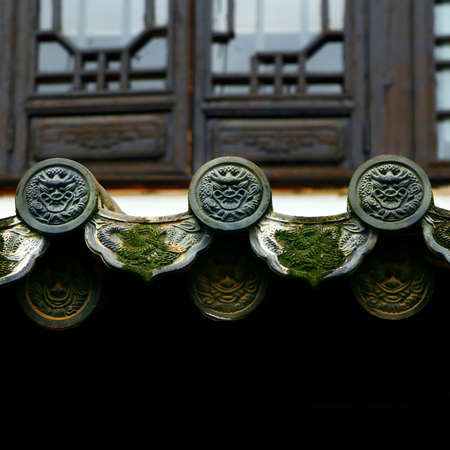 traditional roof tile, chinese temple