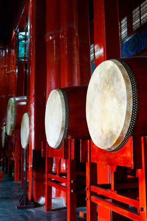 Traditional drums at the towerの写真素材