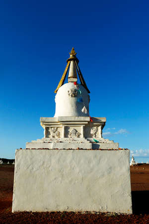 buddhist monastery in the desert gobi, Mongoliaのeditorial素材