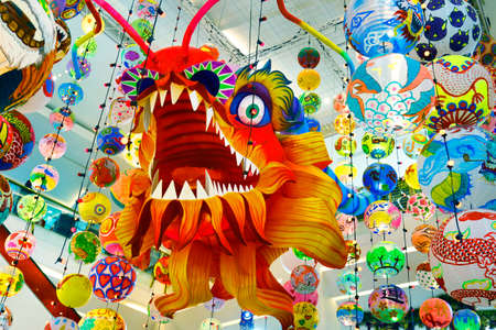 chinese new year dragonの写真素材