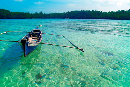 boat in the sea in andaman sea