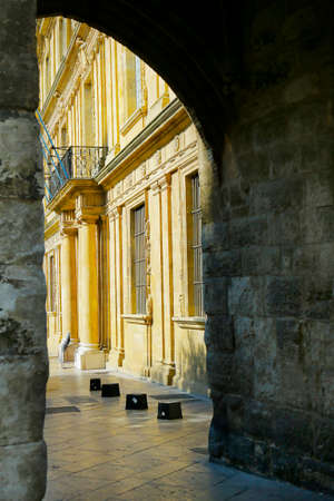 facade of mediterranean buildingの写真素材