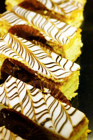 thousand-leaf cake in bakery