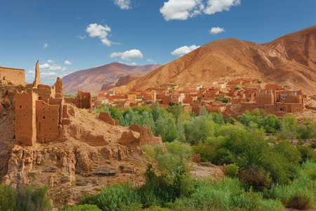 Berber Villages in the moroccan atlasのeditorial素材