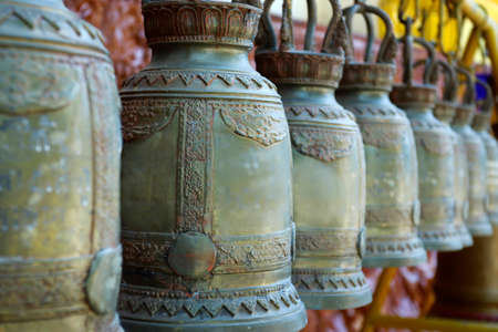 Bell in buddhist temple used for ceremonies