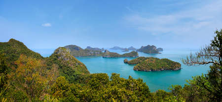 limestone island at ang thong national national parkの写真素材