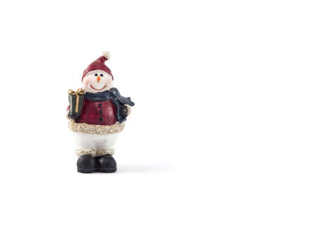 snowman santa isolated white background
