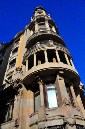 building in barcelona spainの写真素材