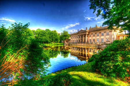 lazienki park warsaw, polandの写真素材