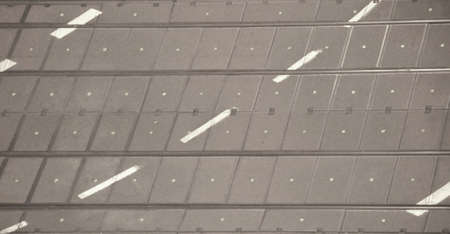 top view of road with tram tracks