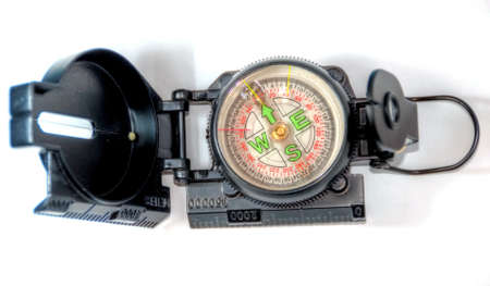 compass on white background