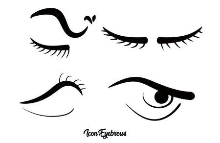 icon for eye or eyebrow design purposesのイラスト素材