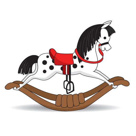 Rocking Horse  Vector illustrationのイラスト素材