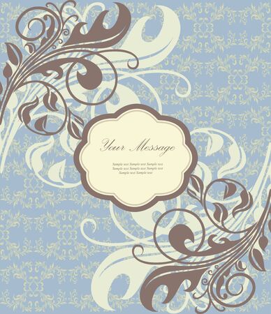 Beautiful floral card のイラスト素材