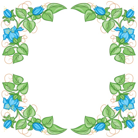 Floral frame  Vectorのイラスト素材