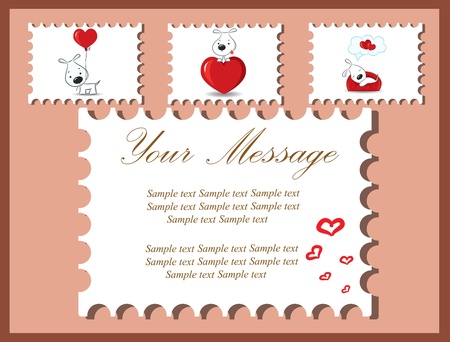 The card for Valentine s Day, the backgroundのイラスト素材