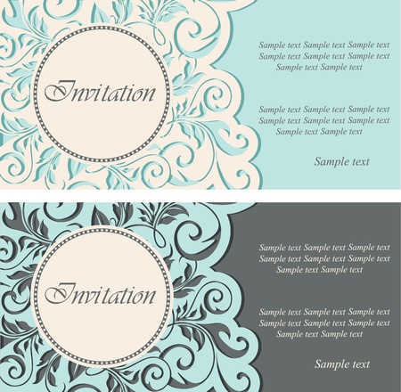 Beautiful vintage invitations  illustrationのイラスト素材
