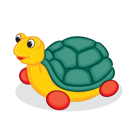 Turtle toy  illustration のイラスト素材