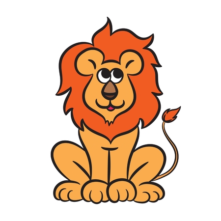 Cartoon lion. のイラスト素材