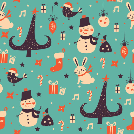 Christmas pattern background.のイラスト素材