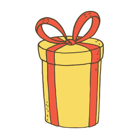 Gift box. Vector illustrationのイラスト素材